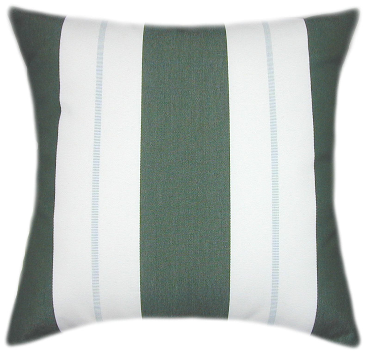 Sunbrella® Relate Ivy II Green Indoor/Outdoor Striped Pillow
