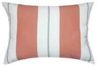 Sunbrella® Relate Persimmon Indoor/Outdoor Striped Pillow