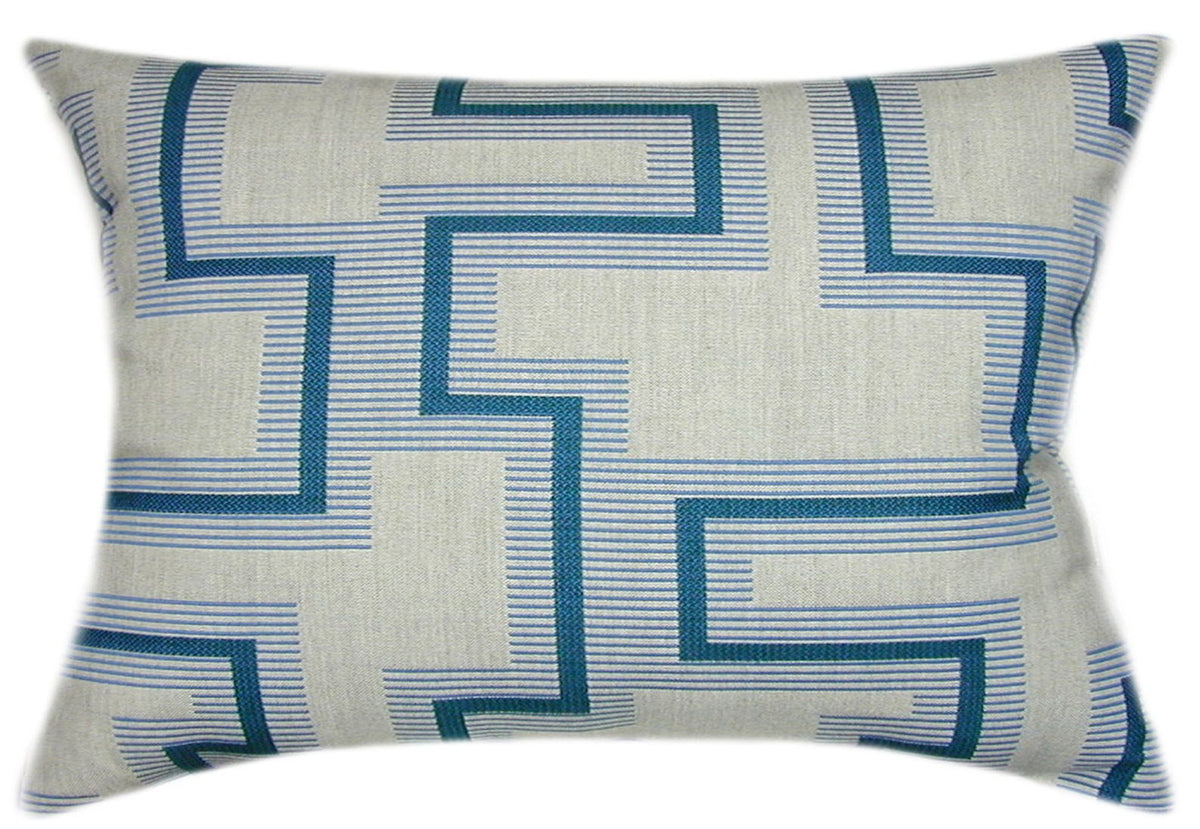 Sunbrella® Resonate Atlantis Indoor/Outdoor Geometric Pillow