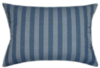 Sunbrella® Sail Away Denim Indoor/Outdoor Striped Pillow
