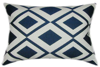 Sunbrella® Savvy Indigo Indoor/Outdoor Geometric Pillow
