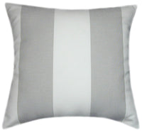 Sunbrella® Solana Seagull Indoor/Outdoor Striped Pillow