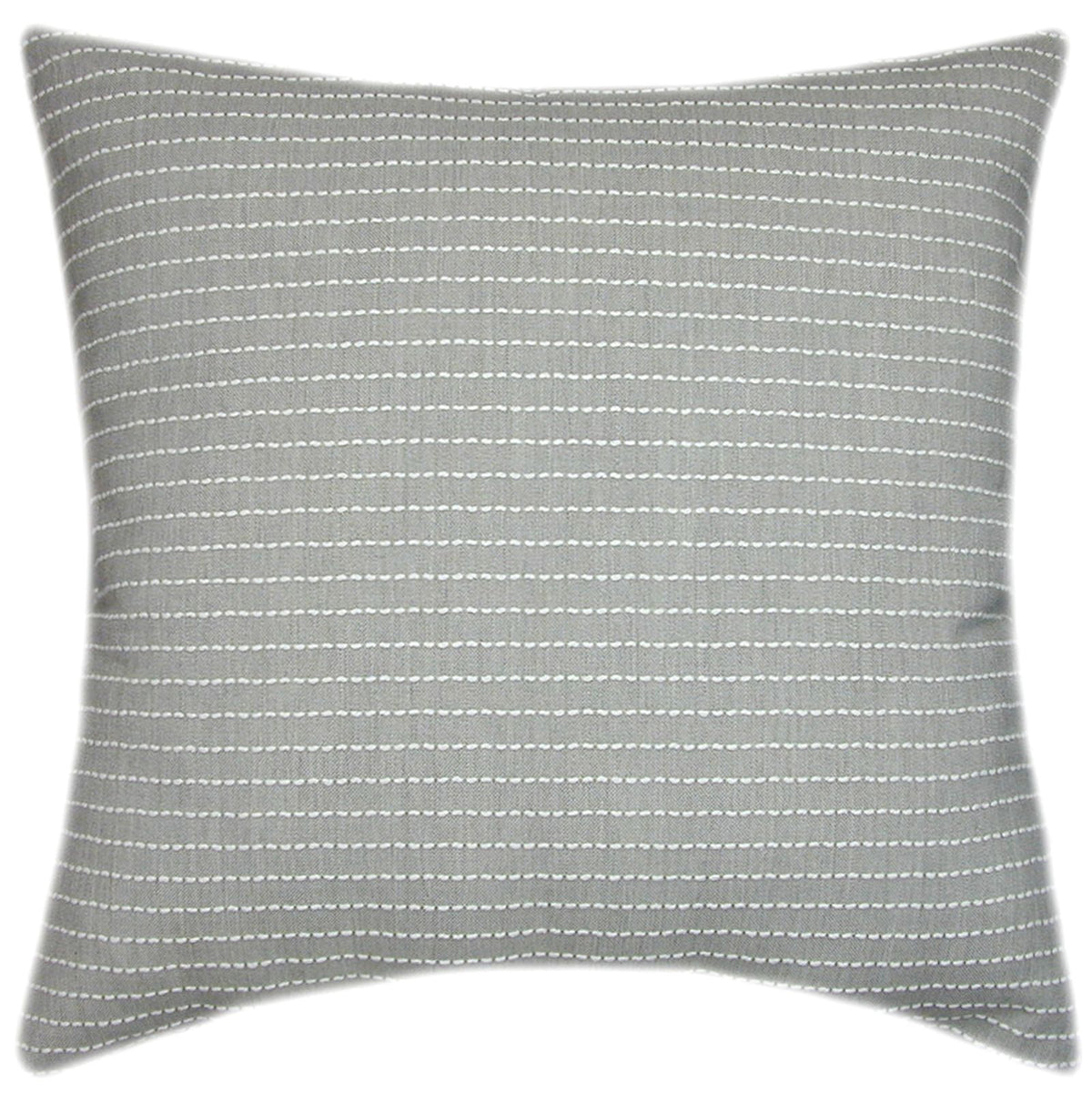 Sunbrella® Trail Dove Indoor/Outdoor Striped Pillow/Textured