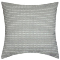 Sunbrella® Trail Dove Indoor/Outdoor Striped Pillow/Textured