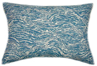 Sunbrella® Undercurrent Lagoon Indoor/Outdoor Geometric Pillow