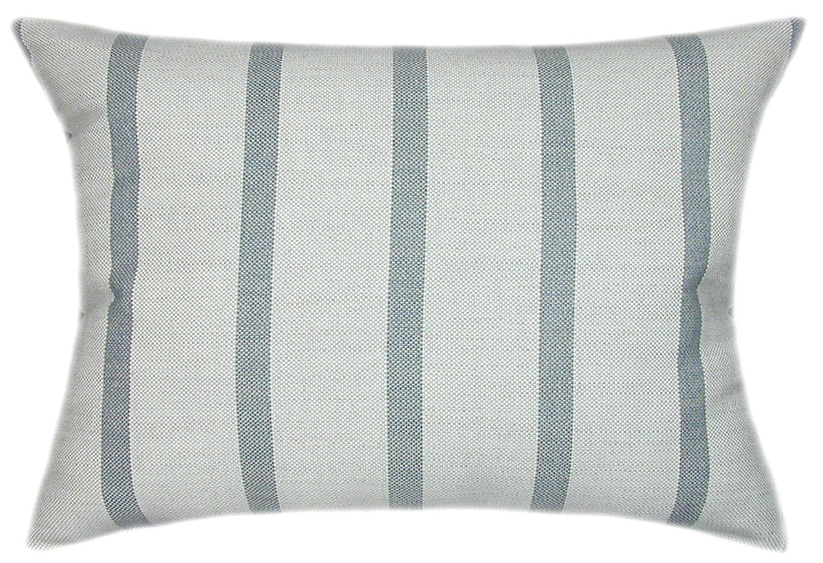 Sunbrella® Unwind Sky Indoor/Outdoor Striped Pillow