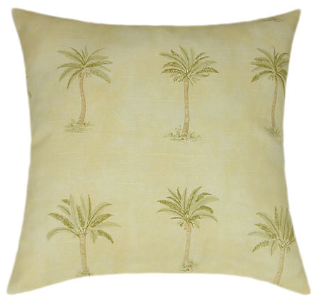 Tahiti Palm Indoor Floral Decorative Pillow