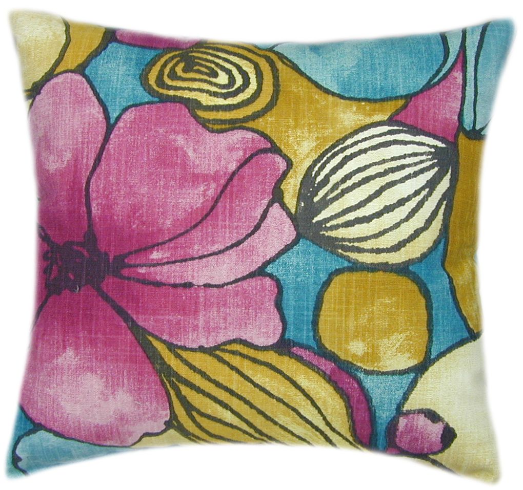 Whitlock Ocean Floral Decorative Pillow